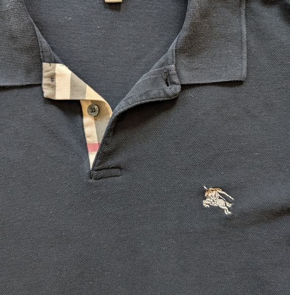 Burberry Brit Black Polo sz XL - Picture 4 of 7